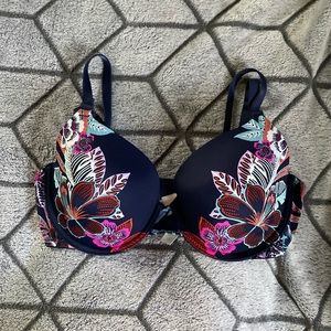 Floral PINK Wear Everywhere Lightly Lined Bra 34D